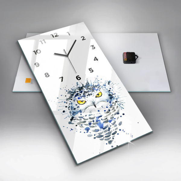 Orologio verticale Sguardo gufo