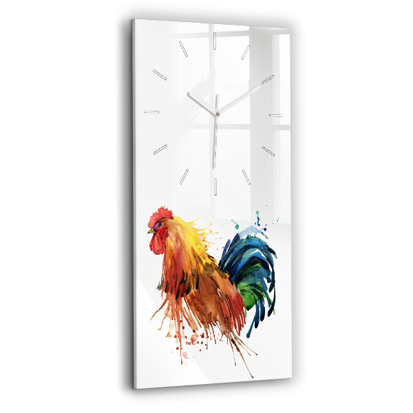 Orologio verticale Gallo colorato