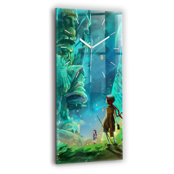 Orologio verticale Bambini nella foresta