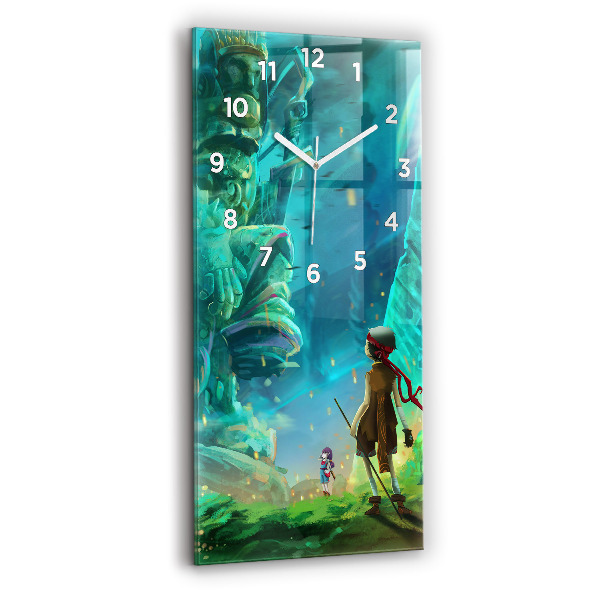 Orologio verticale Bambini nella foresta