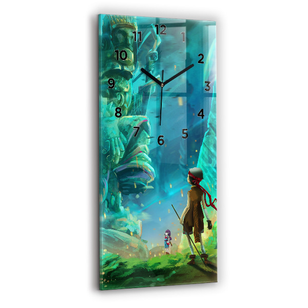 Orologio verticale Bambini nella foresta