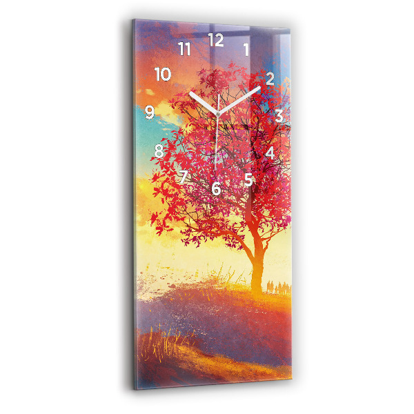 Orologio verticale Paesaggio autunnale