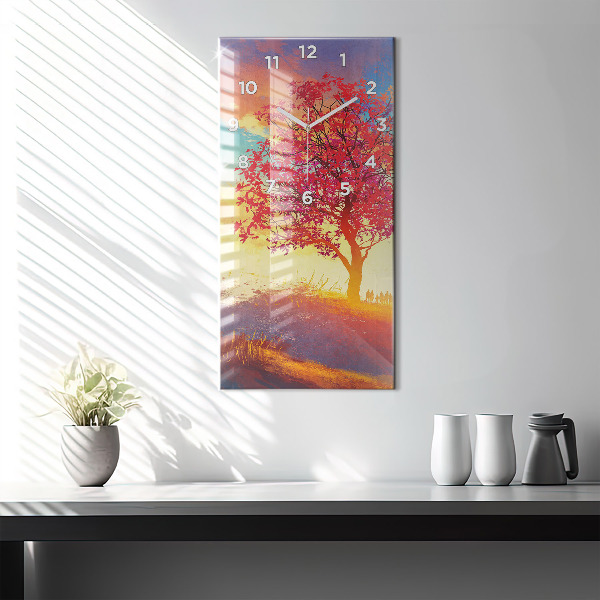 Orologio verticale Paesaggio autunnale