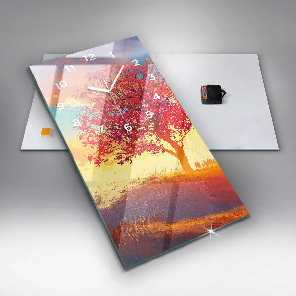 Orologio verticale Paesaggio autunnale