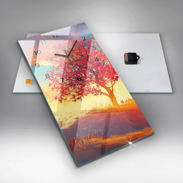 Orologio verticale Paesaggio autunnale