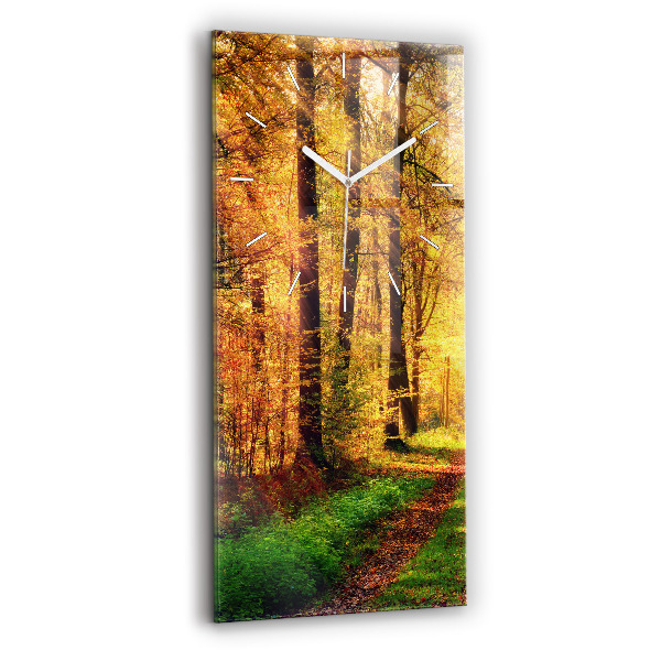 Orologio verticale Paesaggio autunnale della foresta