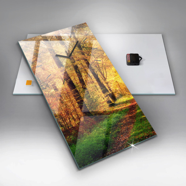 Orologio verticale Paesaggio autunnale della foresta