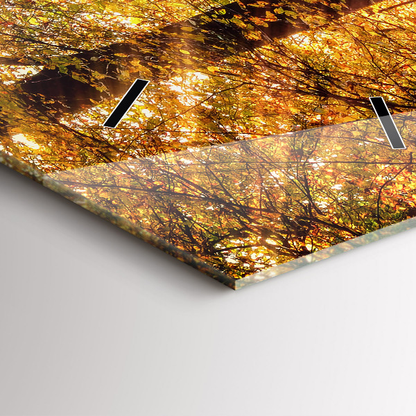 Orologio verticale Paesaggio autunnale della foresta