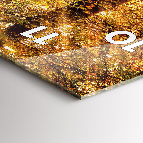 Orologio verticale Paesaggio autunnale della foresta