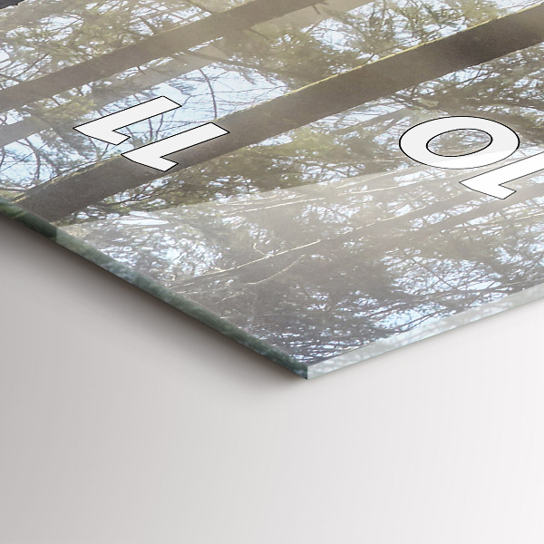 Orologio verticale Foresta nella nebbia