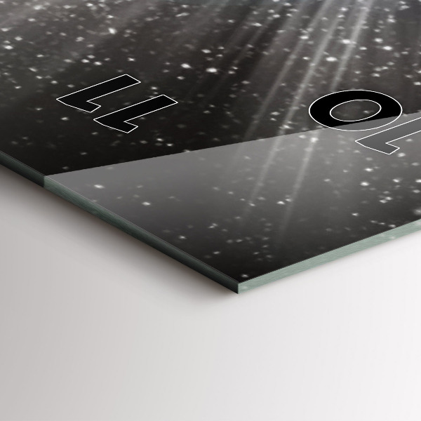 Orologio verticale Terra Luna Sole