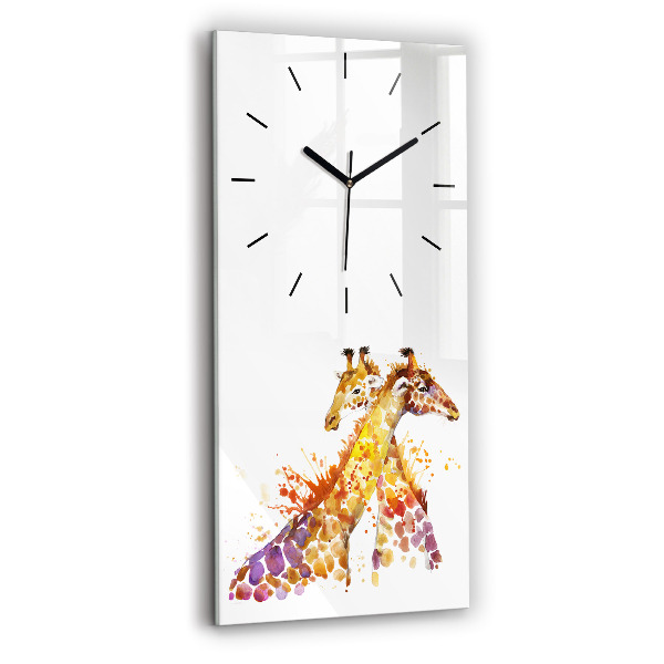 Orologio verticale Giraffa - acquerello