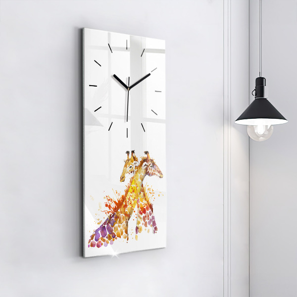 Orologio verticale Giraffa - acquerello