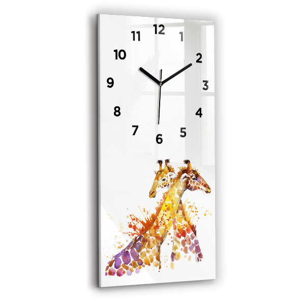 Orologio verticale Giraffa - acquerello