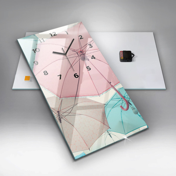 Orologio verticale Ombrelli pastello