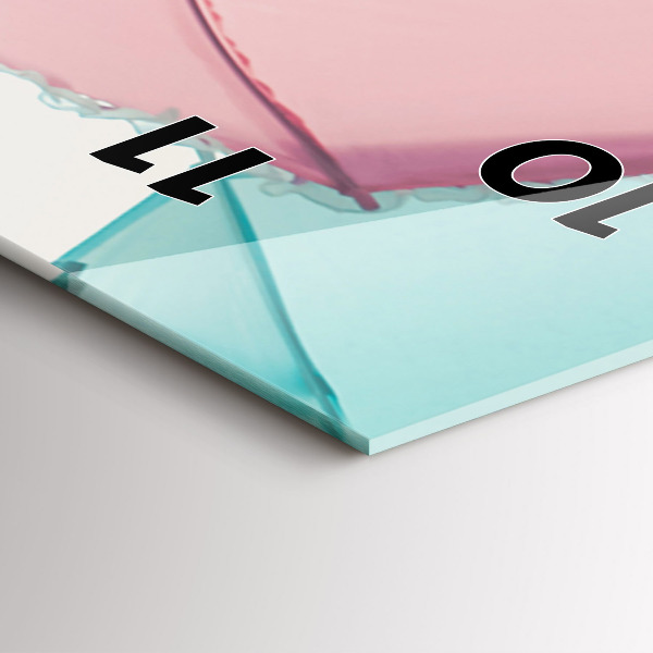 Orologio verticale Ombrelli pastello