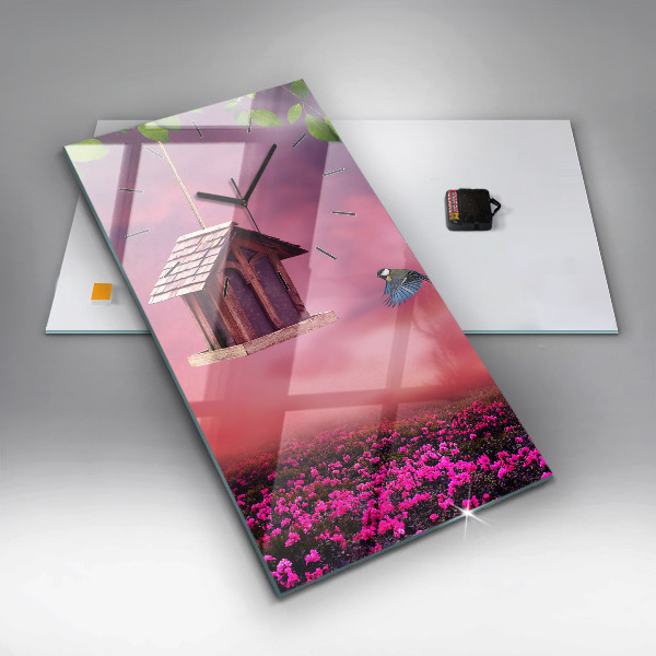 Orologio verticale Casetta per uccelli