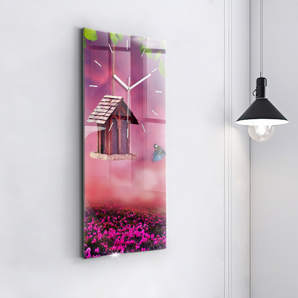 Orologio verticale Casetta per uccelli
