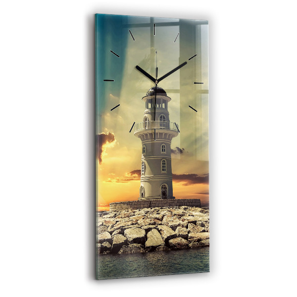 Orologio verticale Faro sull'acqua