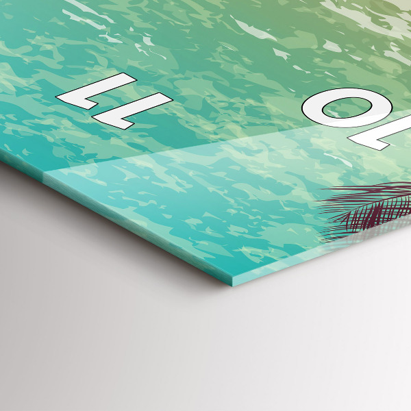 Orologio verticale Palme tropicali