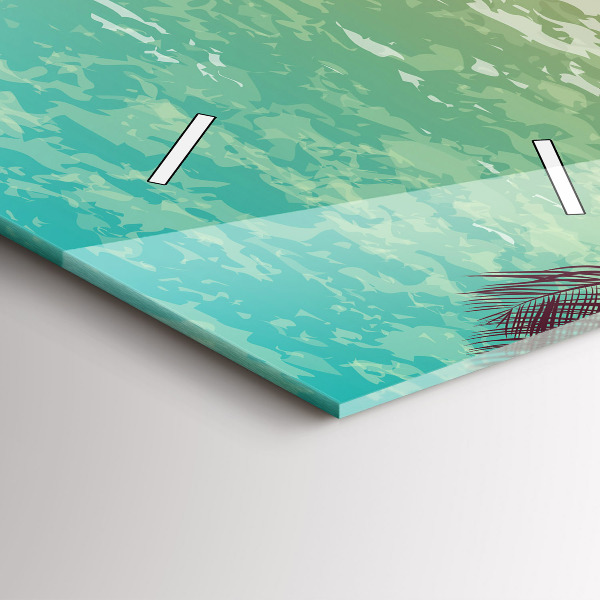 Orologio verticale Palme tropicali