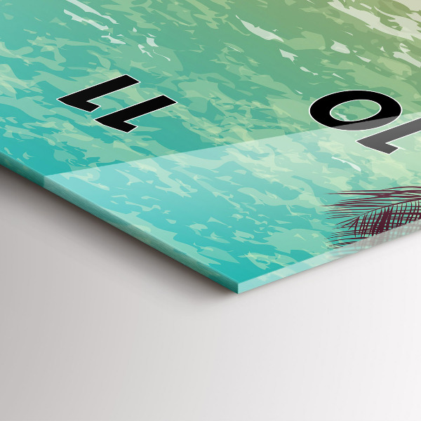 Orologio verticale Palme tropicali