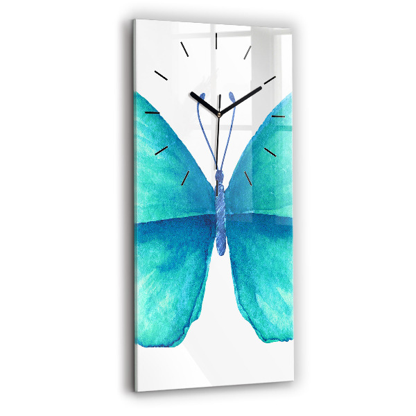 Orologio verticale Farfalla estiva turchese