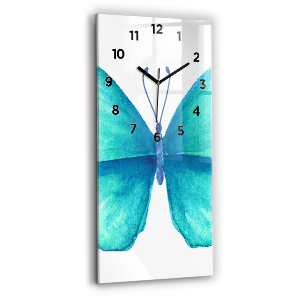 Orologio verticale Farfalla estiva turchese