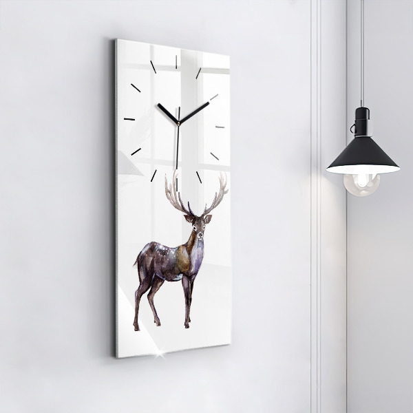 Orologio verticale Il cervo, il re della natura selvaggia