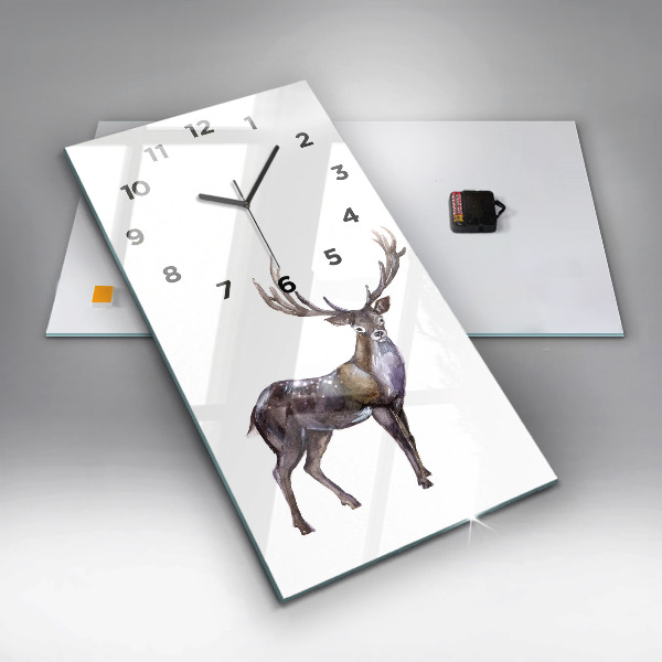 Orologio verticale Il cervo, il re della natura selvaggia