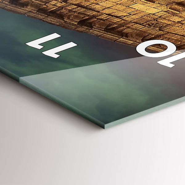 Orologio verticale in vetro Colosseo romano