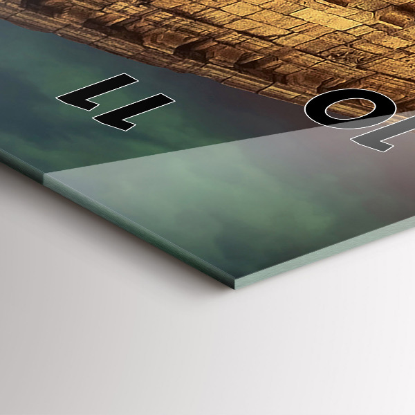 Orologio verticale in vetro Colosseo romano