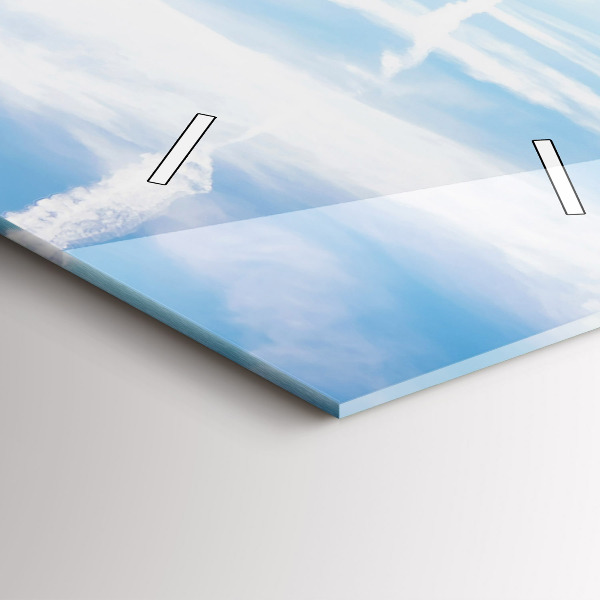 Orologio verticale in vetro Prato di lavanda