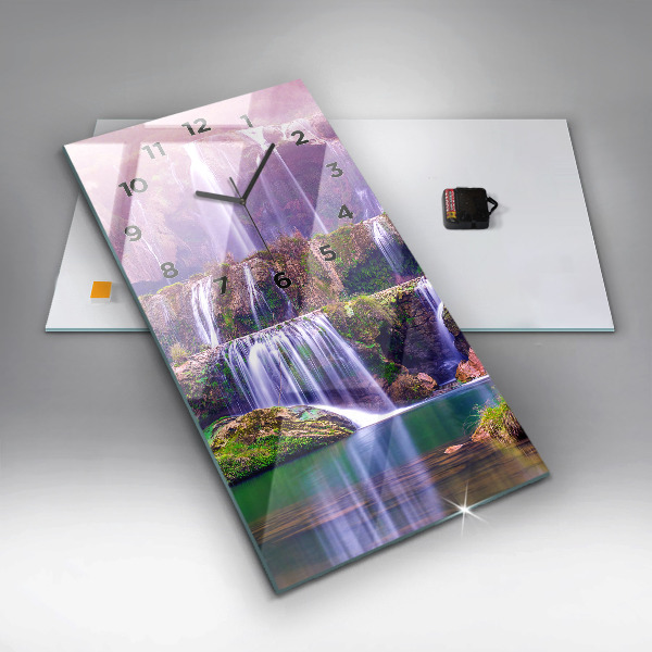 Orologio verticale in vetro Cascata Jiulong Cina