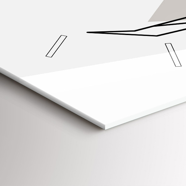 Orologio verticale in vetro Renna stile scandinavo