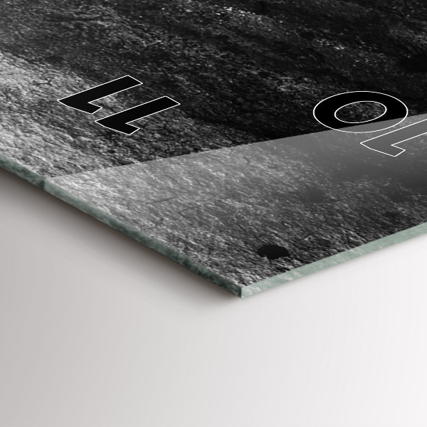 Orologio verticale in vetro Donna con cappello