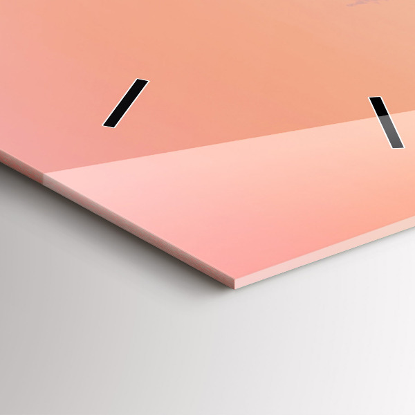 Orologio verticale in vetro Foresta nella nebbia