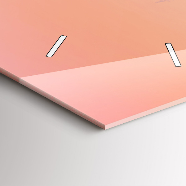 Orologio verticale in vetro Foresta nella nebbia