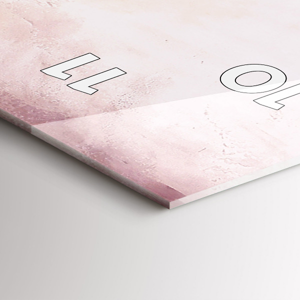 Orologio verticale in vetro Papaveri in fiore