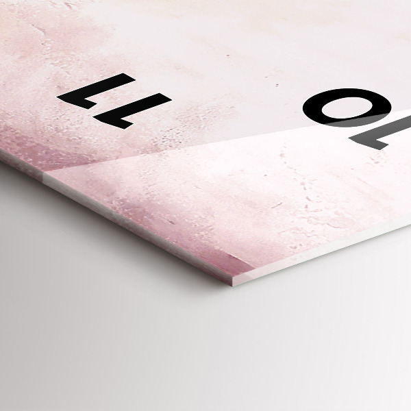 Orologio verticale in vetro Papaveri in fiore