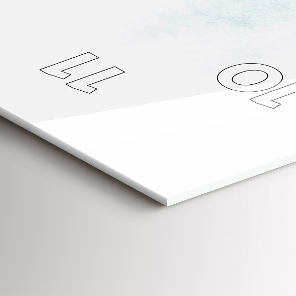 Orologio verticale in vetro Foresta invernale