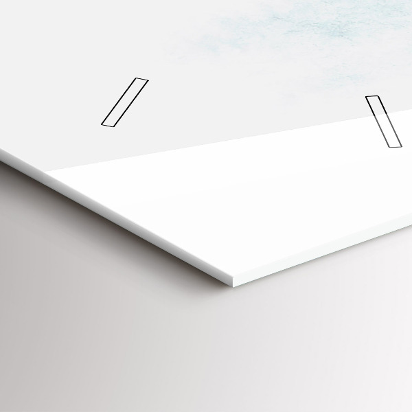 Orologio verticale in vetro Foresta invernale