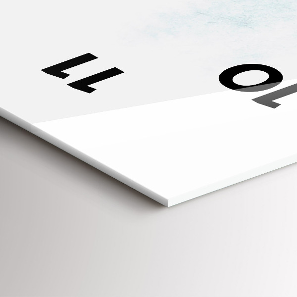 Orologio verticale in vetro Foresta invernale