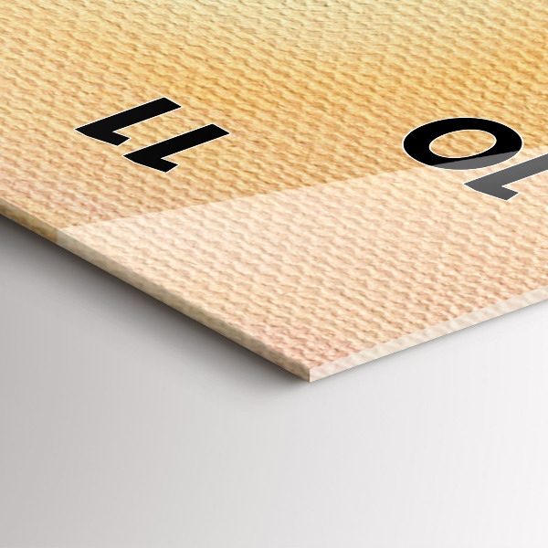 Orologio verticale in vetro Albero di Natale e ponte