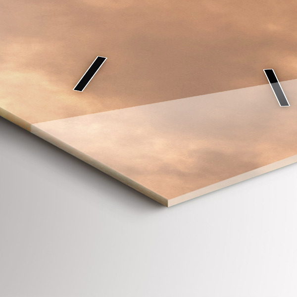 Orologio verticale Animali e tramonto