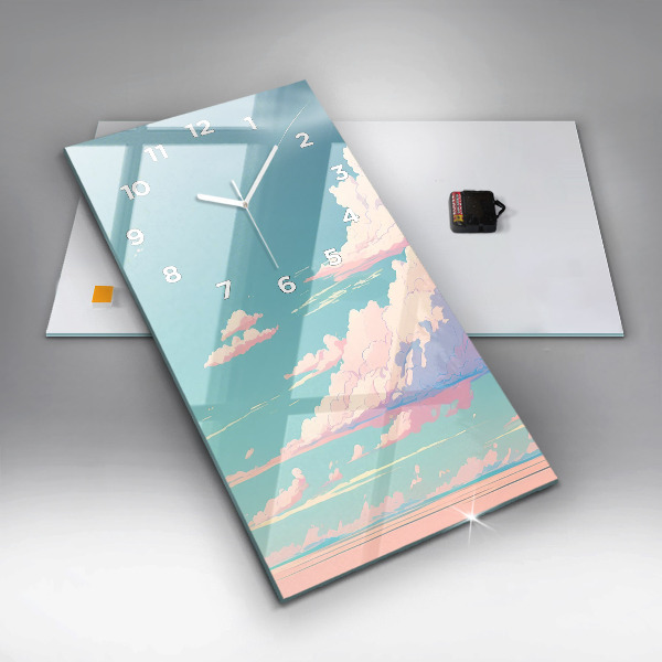 Orologio verticale Colore pastello del cielo