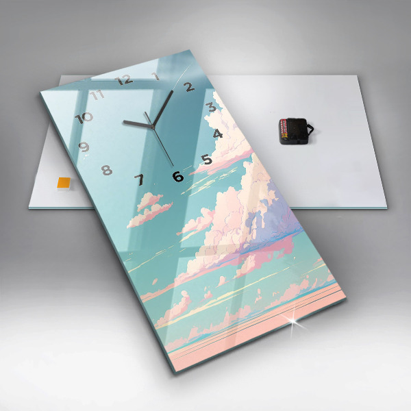 Orologio verticale Colore pastello del cielo