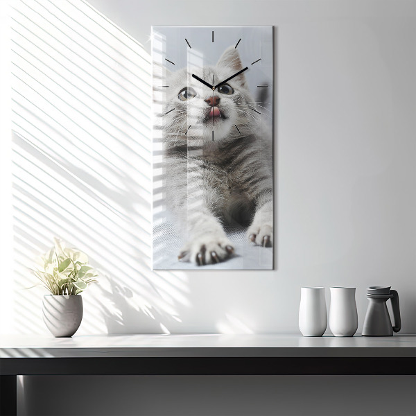 Orologio verticale Gatto sul divano