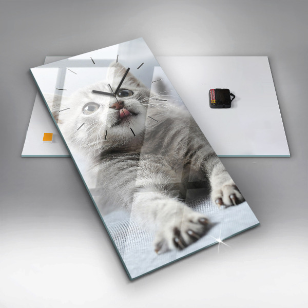 Orologio verticale Gatto sul divano