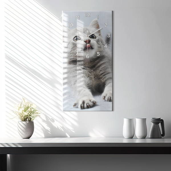 Orologio verticale Gatto sul divano